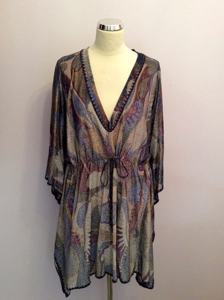Missoni Mare Metalic Multi Print Batwing Cover Up / Top Size L - Whispers Dress Agency - Sold - 1