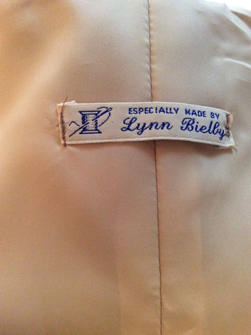 TAILOR MADE LYNN BIELBY OYSTER BEIGE SATIN TOP & LONG SKIRT SIZE 10 - Whispers Dress Agency - Womens Suits & Tailoring - 6