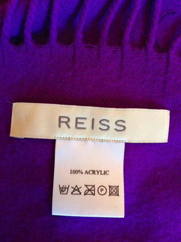 Reiss Purple Fringed Scarf - Whispers Dress Agency - Womens Scarves & Wraps - 2