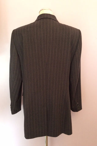 Gerry Weber Dark Grey Pinstripe Wool Blend Trouser Suit Size 16 - Whispers Dress Agency - Womens Suits & Tailoring - 3