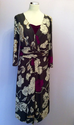 Fenn Wright Manson Print Stretch Jersey Dress Size 14 - Whispers Dress Agency - Sold - 4