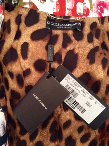 Brand New Dolce & Gabbana Multi Print Coat Size 46 Uk 14 - Whispers Dress Agency - Womens Coats & Jackets - 5