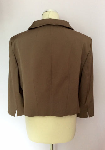 PHASE EIGHT BRONZE/BROWN BOX JACKET SIZE 16 - Whispers Dress Agency - Womens Coats & Jackets - 4