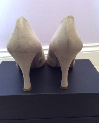 Vintage 1990s Biba Cream Suede Heeled Court Shoes Size 6.5/40 - Whispers Dress Agency - Sold - 3