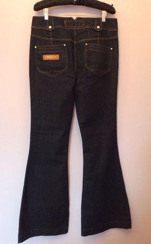 Brand New Karen Millen Dark Blue Flare Jeans Size 14 - Whispers Dress Agency - Sold - 2