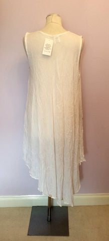 BRAND NEW SAHIBA WHITE SUMMER DRESS ONE SIZE - Whispers Dress Agency - Womens Dresses - 3