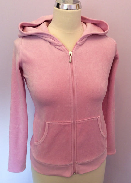 Juicy Couture Pink Velour Hooded Top Size 14 - Whispers Dress Agency - Sold - 1