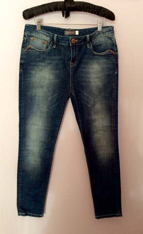 Mint Velvet Blue Ankle Grazer Jeans Size 14R - Whispers Dress Agency - Womens Jeans - 1