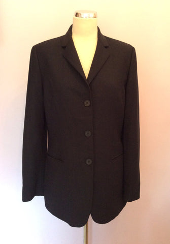 TED BAKER ENDURANCE BLACK WOOL JACKET SIZE 12 - Whispers Dress Agency - Womens Suits & Tailoring - 1