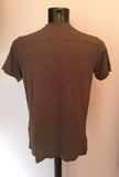 All Saints Anonymous Brown Polo Shirt Size M - Whispers Dress Agency - Sold - 3