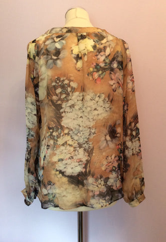 Laura Ashley Floral Print Silk Blouse Size 16 - Whispers Dress Agency - Sold - 2