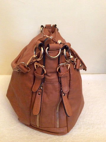 Melie Bianco Tan Shoulder Bag - Whispers Dress Agency - Sold - 4