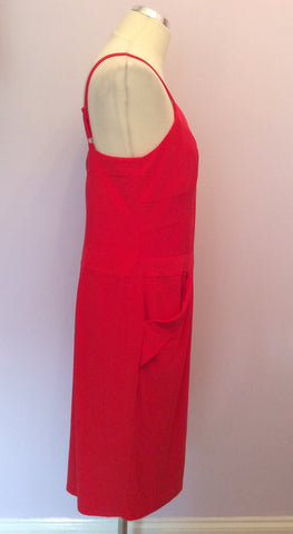 Brand New Holly Willoughby Red Dress Size 16 - Whispers Dress Agency - Womens Dresses - 2