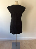 FRENCH CONNECTION BLACK CAP SLEEVE DRESS SIZE 12