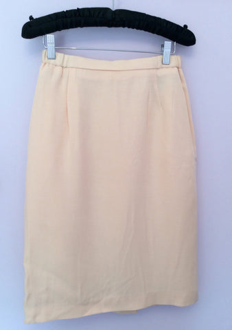 Gina Bacconi Peach Embroidered Skirt Suit Size 10 - Whispers Dress Agency - Sold - 5