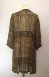The Masai Clothing Company Black, Brown & White Print Dress Size M - Whispers Dress Agency - Sold - 5