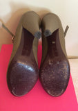 Mulberry Khaki / Olive Carter Character Leather Heels Size 7/40 - Whispers Dress Agency - Womens Heels - 7