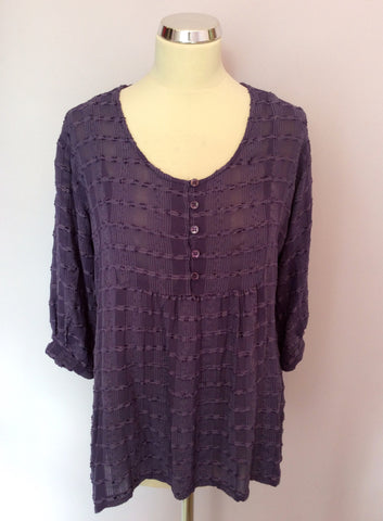 THE MASAI CLOTHING COMPANY PURPLE SMOCK STYLE TOP SIZE S - Whispers Dress Agency - Womens Tops - 1