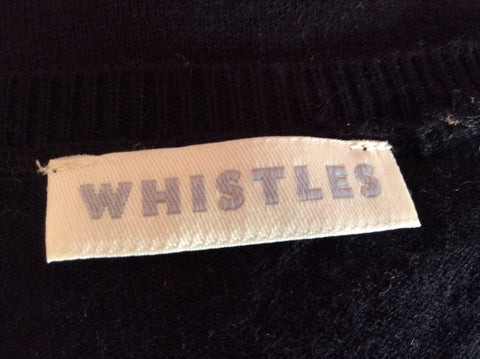 Whistles Black Lace Shoulder Jumper Size 6 - Whispers Dress Agency - Sold - 3