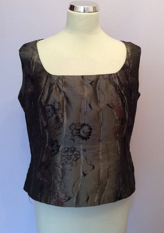 Presen De Luxe Brown Jacket, Top & Long Skirt Suit Size 14/16 - Whispers Dress Agency - Sold - 6