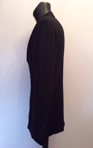 Yves Saint Laurent Black Wool Jacket Size 44L - Whispers Dress Agency - Sold - 2