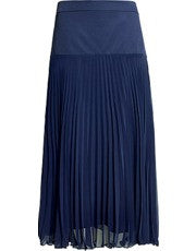 Reiss Presley Dark Blue Pleated Skirt Size 8 - Whispers Dress Agency - Sold - 1