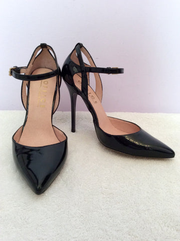 Brand New Office Black Patent Mary Jane Heels Size 5/38 - Whispers Dress Agency - Sold - 1