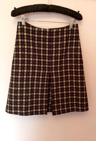 Phase Eight Grey/Purple Circle Pattern A Line Skirt Size 8 - Whispers Dress Agency - Womens Skirts - 1