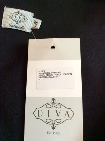 Brand New Diva Catwalk Snakeskin Print Bodycon Dress Size M - Whispers Dress Agency - Sold - 5