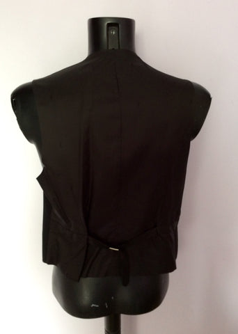Yves Saint Laurent Black 3 Piece Wool Suit Size 40S/32W - Whispers Dress Agency - Sold - 7