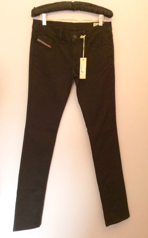 Brand New Diesel Black Livy Super Slim Straight Jeans Size 28W/32L - Whispers Dress Agency - Womens Jeans - 1