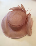 Country Casuals Pale Pink Bow & Feather Trim Formal Hat - Whispers Dress Agency - Sold - 5