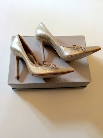 BRAND NEW CARVELA CHAMPAGNE GOLD HEELS SIZE 3.5/36 - Whispers Dress Agency - Sold - 3