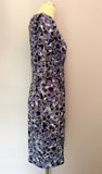 BRAND NEW CONNECTED APPAREL PURPLE PRINT DRESS SIZE 14 - Whispers Dress Agency - Sold - 2