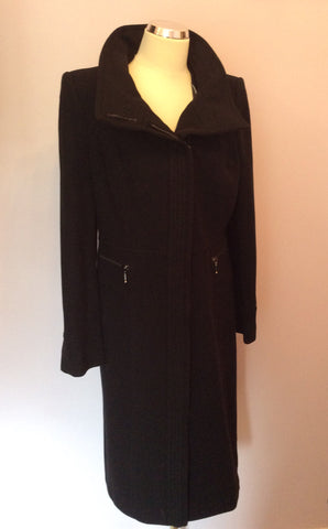 Planet Black Wool Blend Coat Size 12 - Whispers Dress Agency - Sold - 1