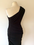 GORGEOUS COUTURE BAILEY BLACK ONE SHOULDER MAXI DRESS SIZE M - Whispers Dress Agency - Sold - 4