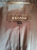 Escada Black Pinstripe Wool Trouser Suit Size 34 UK 6 - Whispers Dress Agency - Sold - 6