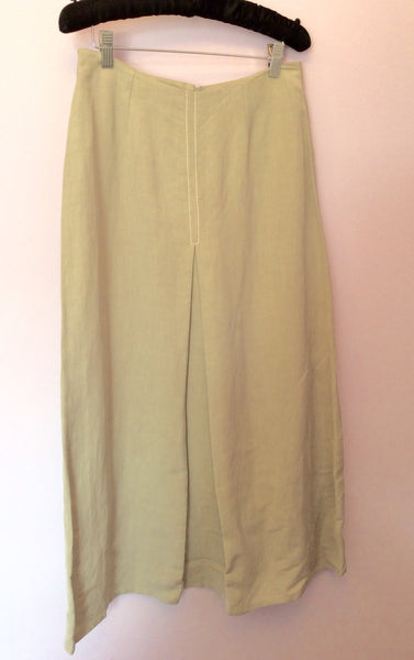 Crea Concept Light Grey Calf Length Skirt Size 38 UK 10 - Whispers Dress Agency - Womens Skirts - 1