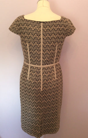 Marks & Spencer Black & Calico Lace Pencil Dress Size 12 - Whispers Dress Agency - Womens Dresses - 2