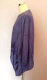 Obsession Purple Oversize Fine Knit Jumper One Size - Whispers Dress Agency - Womens Knitwear - 3