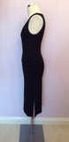 Burberry Black V Neckline Sleeveless Dress Size 10 - Whispers Dress Agency - Womens Dresses - 3