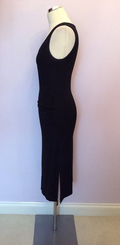 Burberry Black V Neckline Sleeveless Dress Size 10 - Whispers Dress Agency - Womens Dresses - 3