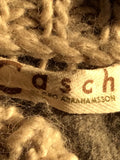 Casch By Gro Abrahamsson Sage Green & Beige Trim Long Wool Cardigan Size 36 UK 8 - Whispers Dress Agency - Womens Knitwear - 4
