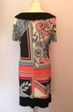 Lakeland Multicoloured Print Stretch Jersey Dress Size 48 UK 16 - Whispers Dress Agency - Sold - 3