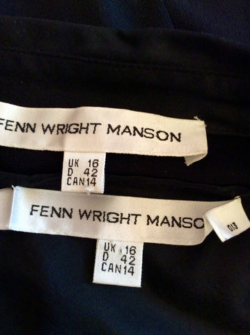 Fenn Wright Manson Black Silk Beaded Blouse Size 16 - Whispers Dress Agency - Sold - 4
