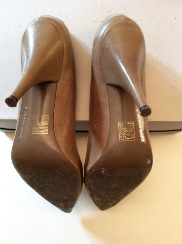 DKNY FAWN ALL LEATHER HEELS SIZE 6/39 - Whispers Dress Agency - Womens Heels - 4