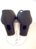 Italian Made Di Sandro Grey & Black Mary Jane Heels Size 6/39 - Whispers Dress Agency - Sold - 4