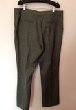 Jaeger Dark Grey Marl Wool Blend Formal Trousers Size 16 - Whispers Dress Agency - Womens Trousers - 3