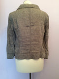Betty Barclay Brown Linen Skirt Suit Size 14 - Whispers Dress Agency - Sold - 3
