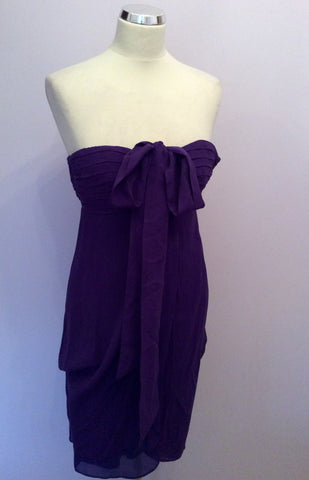 Coast Purple Silk Halterneck, Strappy, Strapless Occasion Dress Size 8 - Whispers Dress Agency - Womens Dresses - 4